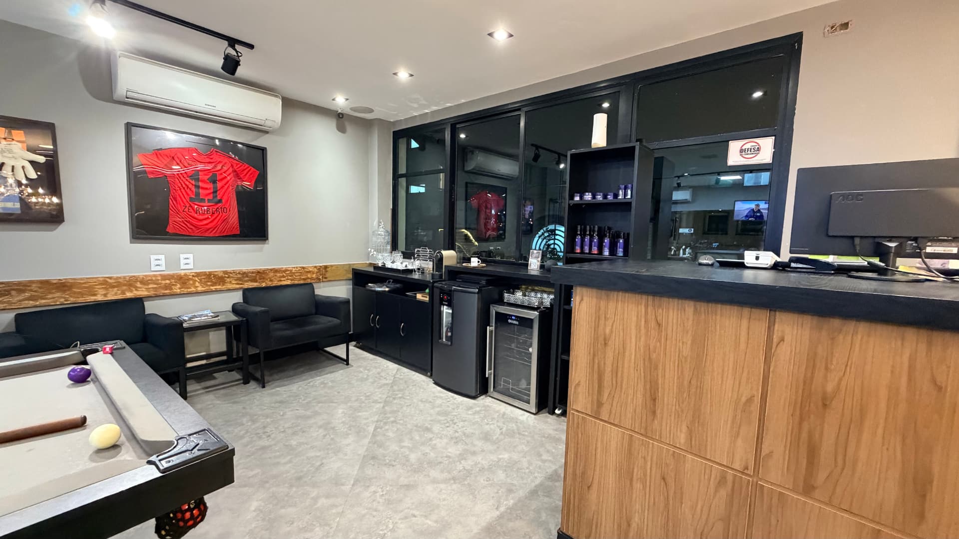 Ambiente da Studio D Barbearia